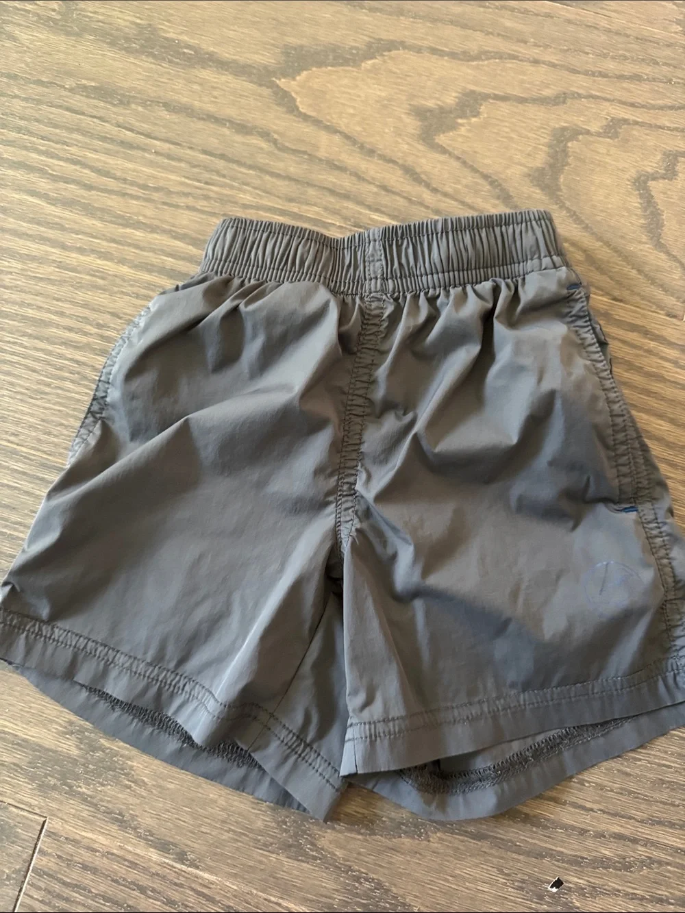 Boys Gray Elastic-Waist Active Shorts